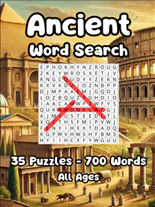 Ancient Word Search: 35 Puzzles - Challenging Puzzle Book