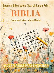 Spanish Bible Word Search Large Print