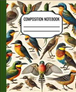Birds Vintage Notebook