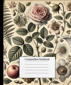 Vintage Botanical Composition Notebook
