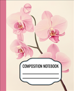 Orchid Composition Notebook 