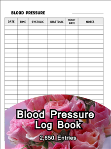 Cover Blood Pressure Log Book 8.5x11