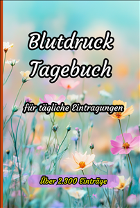 Blutdruck Tagebuch für tägliche Eintragungen